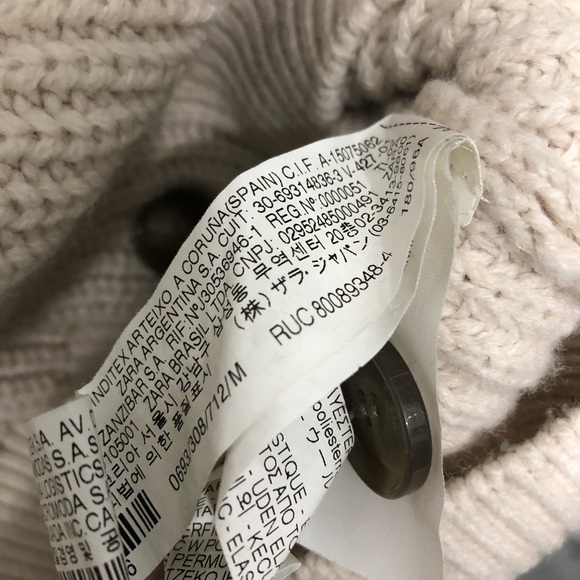 Zara men chic luxe shawl collar cardigan size m - Picture 6 of 7